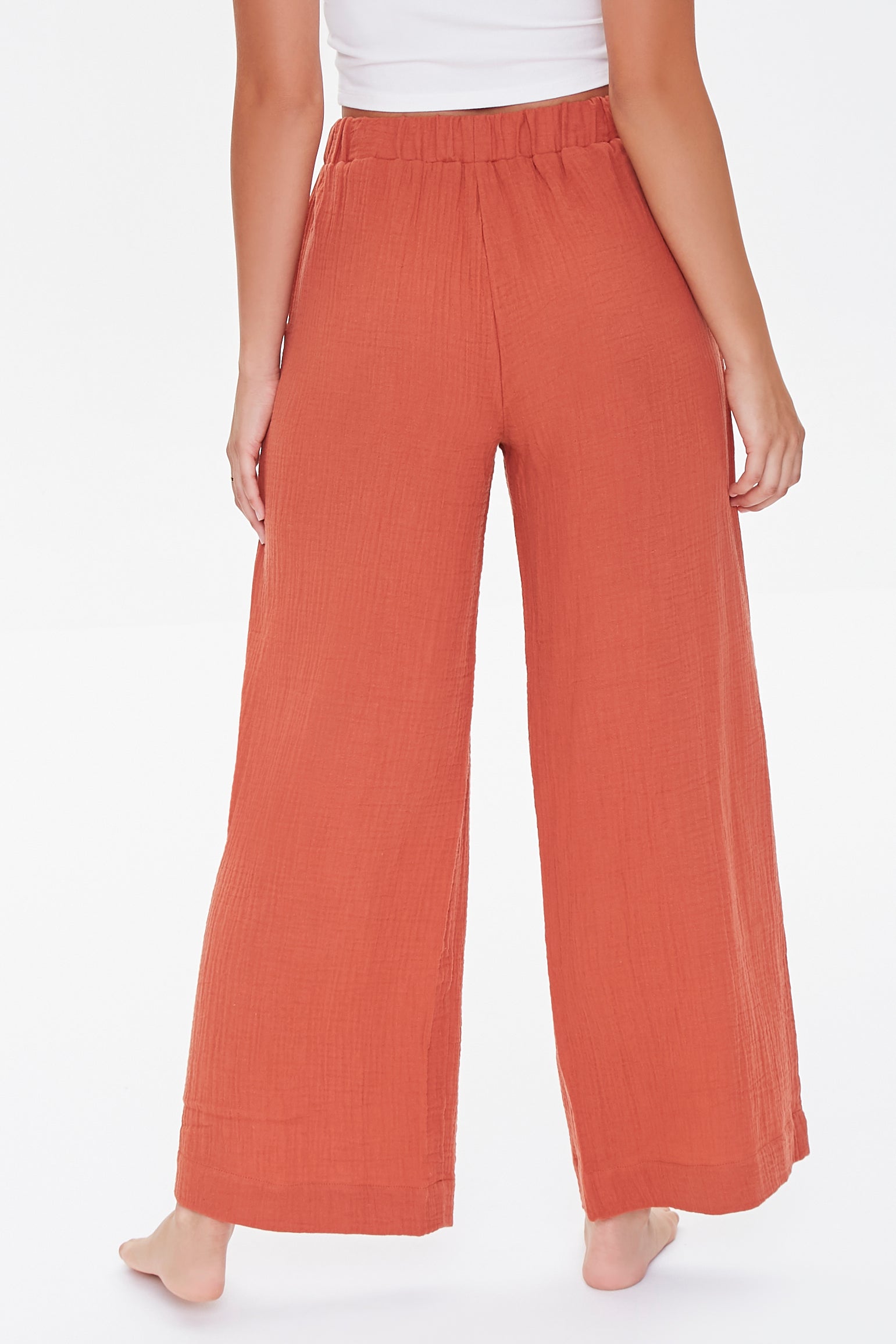 Rust Gauze Pajama Pants 3