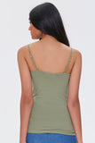 Olive Basic Organically Grown Cotton Thin-Strap Cami 2