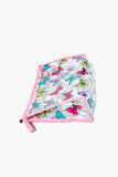 Clear/multi Butterfly Print Makeup Bag 1