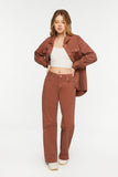 Brown Recycled Cotton 90s-Fit High-Rise Jeans
