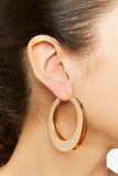 Gold Layered Wide-Band Hoop Earrings