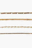 Gold Assorted Chain Bracelet Set 1