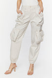 Neutral grey Ruched Pocket Joggers 1