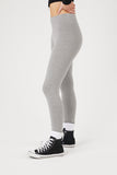 Heather grey Basic High-Rise Leggings 3