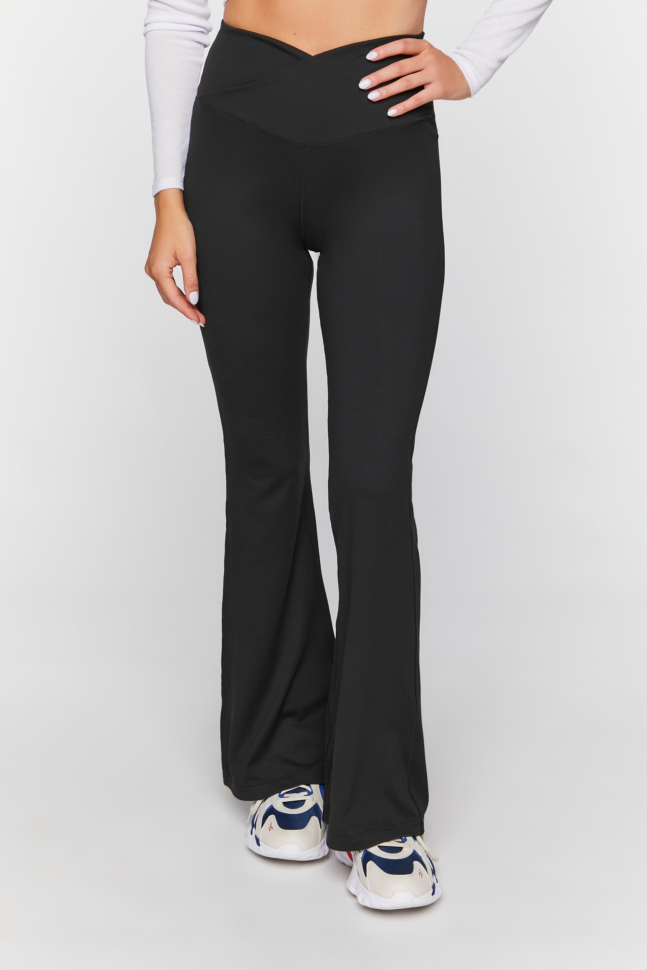 Shop For Active Crossover Seamless Flare Leggings