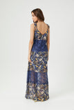 Bluemulti Chiffon Ornate Print Maxi Dress 2