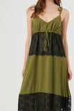 Oliveblack Chiffon Lace-Trim Maxi Dress 4