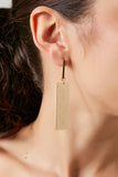 Gold Matchstick Geo Drop Earrings 1