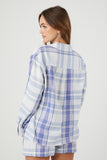 Bluemulti Plaid Flannel Pajama Shirt 2