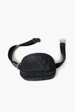 Black Quilted Fanny Pack 3