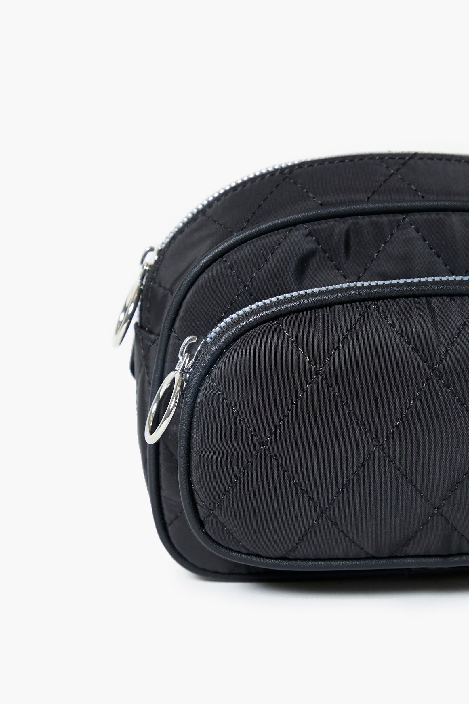Black Quilted Fanny Pack 4