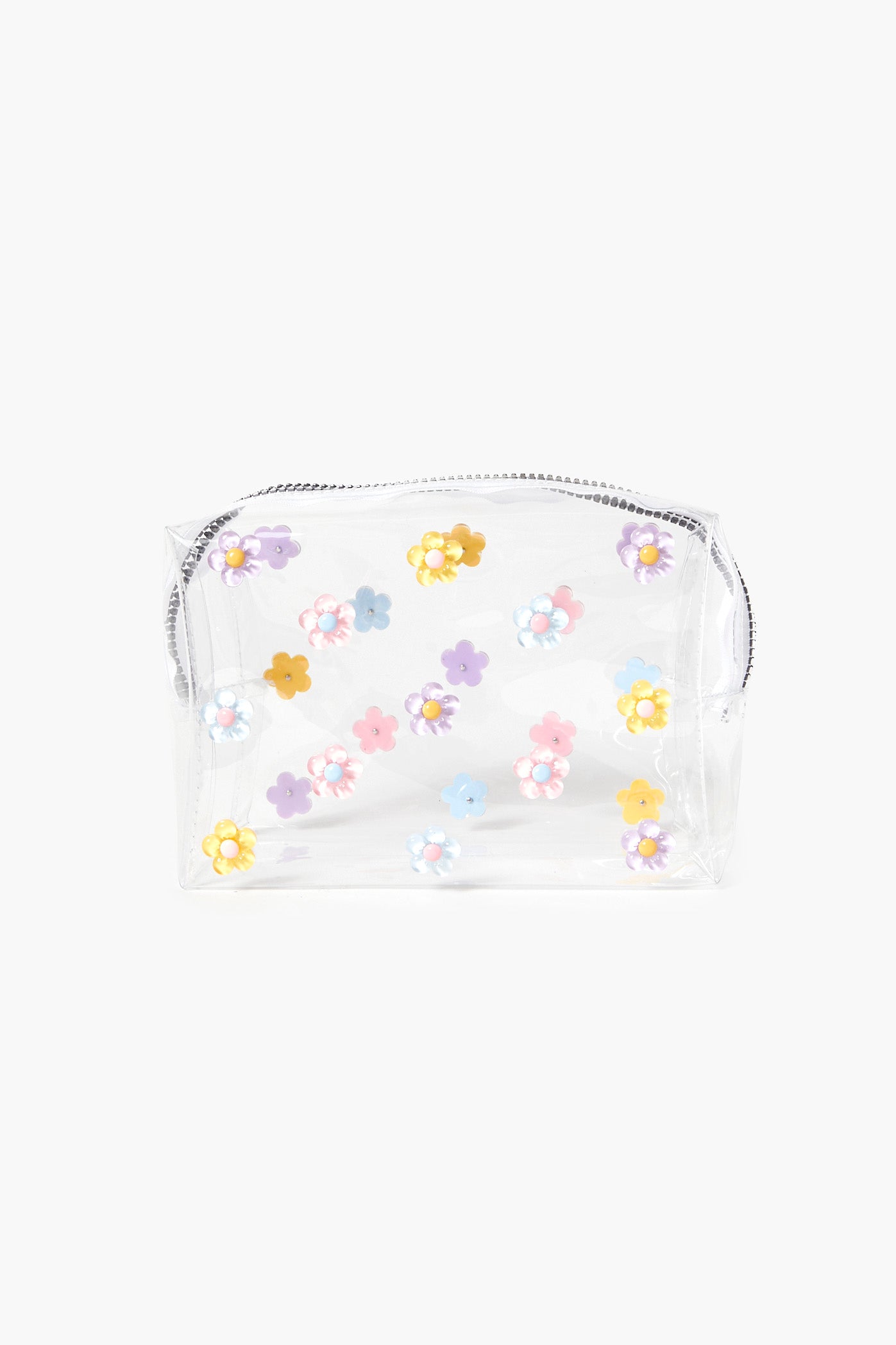 Clearmulti Transparent Flower Print Makeup Bag 1