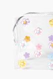 Clearmulti Transparent Flower Print Makeup Bag 2