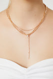 Gold Layered Y-Chain Necklace