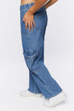 Medium Denim Cargo Pocket Jeans 2