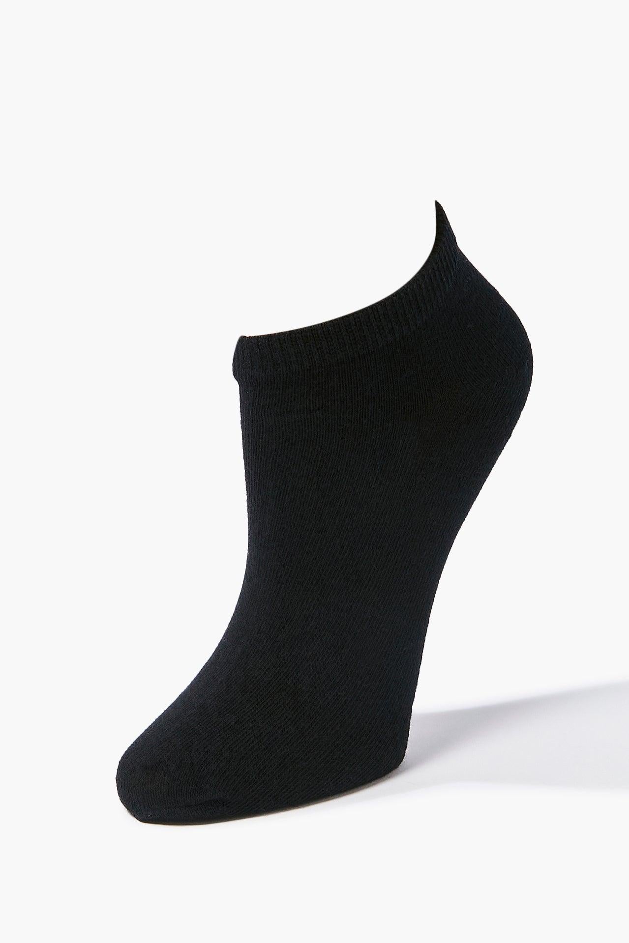 Black Knit Ankle Socks - 5 Pack 1