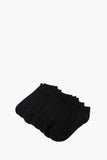 Black Knit Ankle Socks - 5 Pack 3