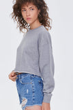 Heathergrey French Terry Drop-Sleeve Pullover 2