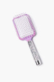Purplemulti Glitter Square Paddle Hair Brush 