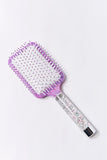 Purplemulti Glitter Square Paddle Hair Brush  1