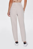 Taupe Paperbag Straight Jeans 3