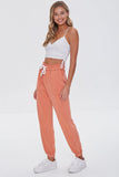 Salmon French Terry Paperbag Joggers 3