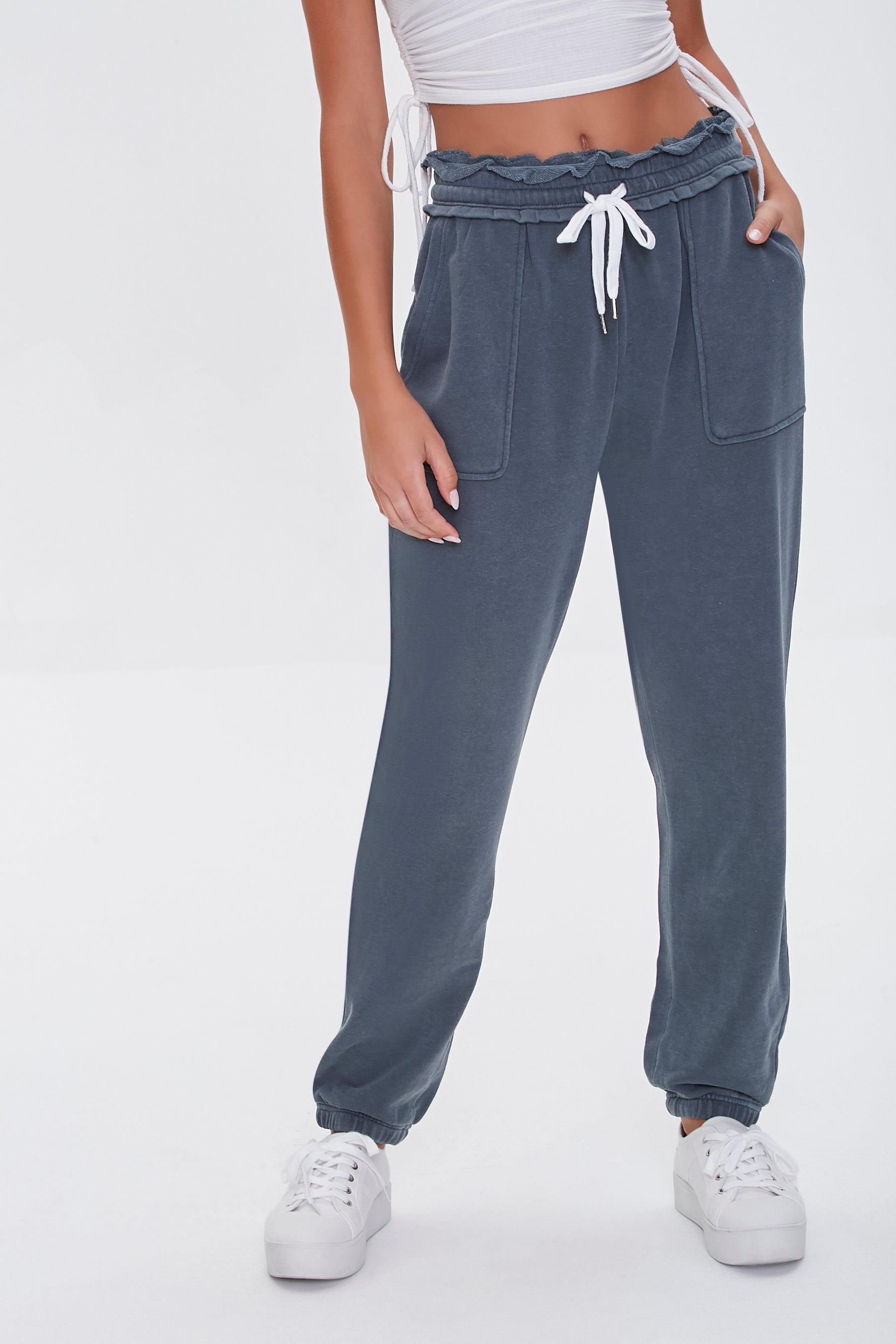 Charcoal French Terry Paperbag Joggers 2