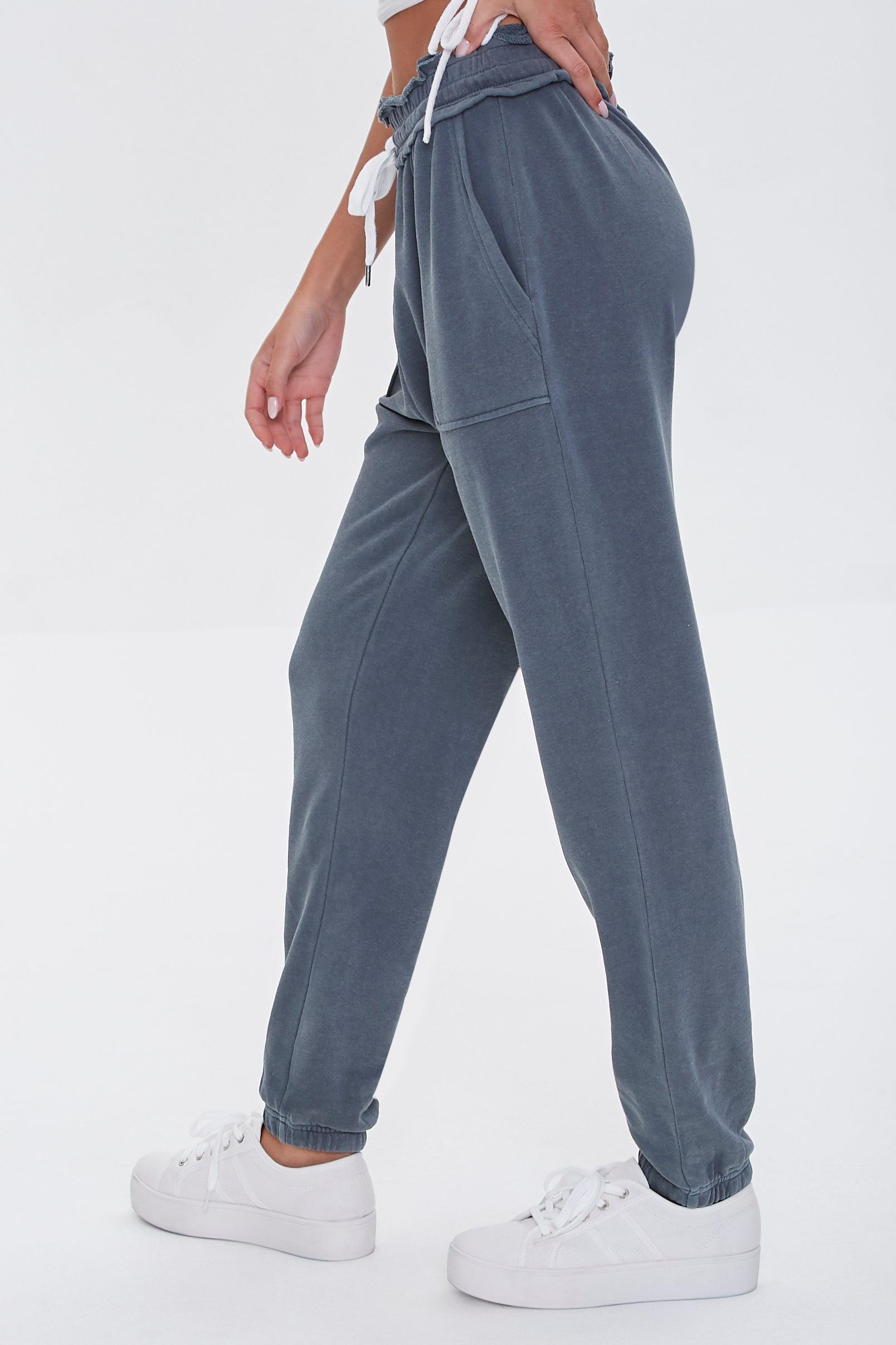 Charcoal French Terry Paperbag Joggers 1