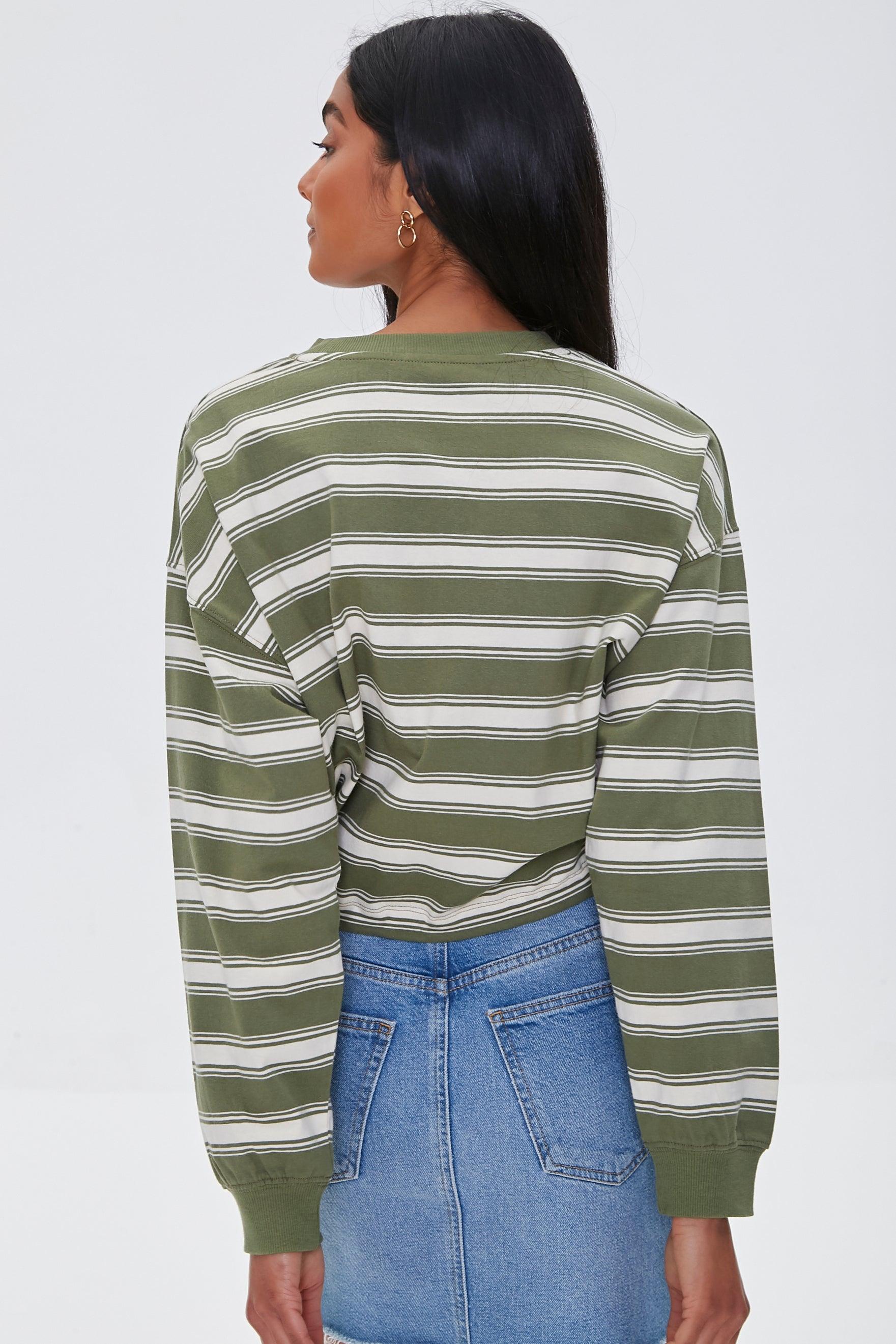 Olivemulti NYC Graphic Striped Pullover 2