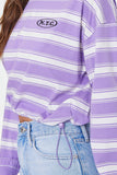 Purplemulti NYC Graphic Striped Pullover 4