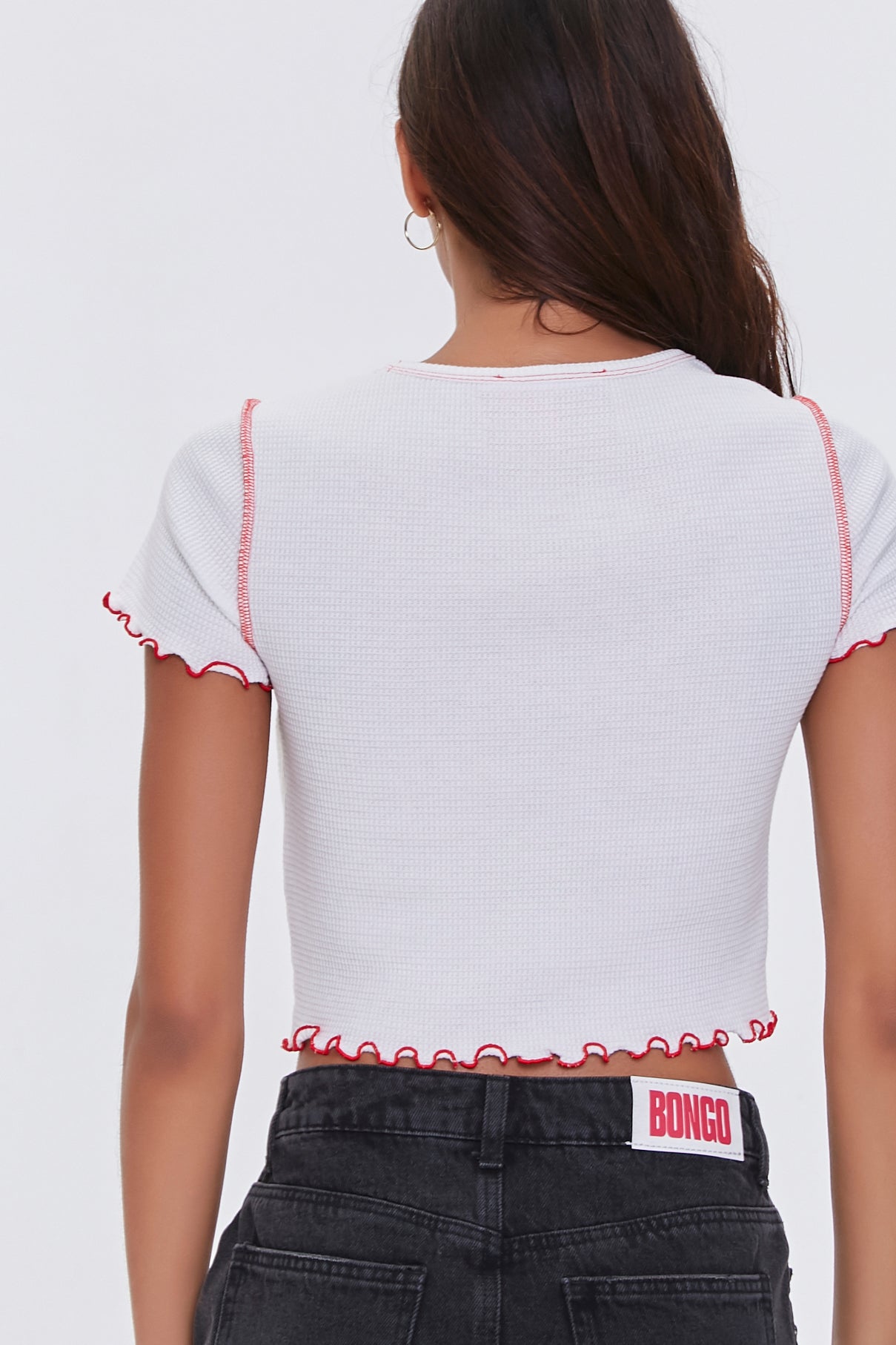 Whitered Bongo Embroidered Crop Top 3