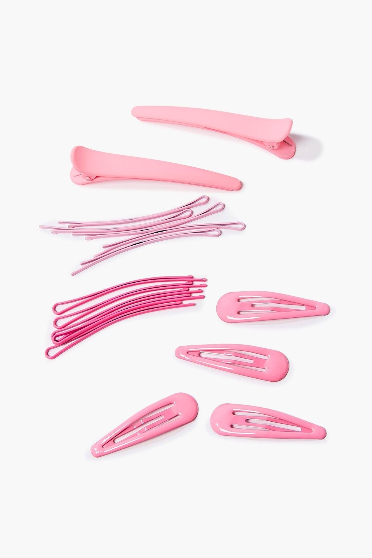Pink Hair Clip Set 1