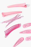 Pink Hair Clip Set 