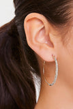 Goldclear Rhinestone Hoop Earrings 2