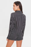 Blackcream Striped Shirt & Shorts Pajama Set 3