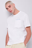 Whiteblue Embroidered Cloud Graphic Tee 