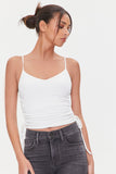 White Side-Tie O-Ring Cutout Cami 1