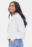 Whitemulti Happy Face Terrycloth Graphic Hoodie 6