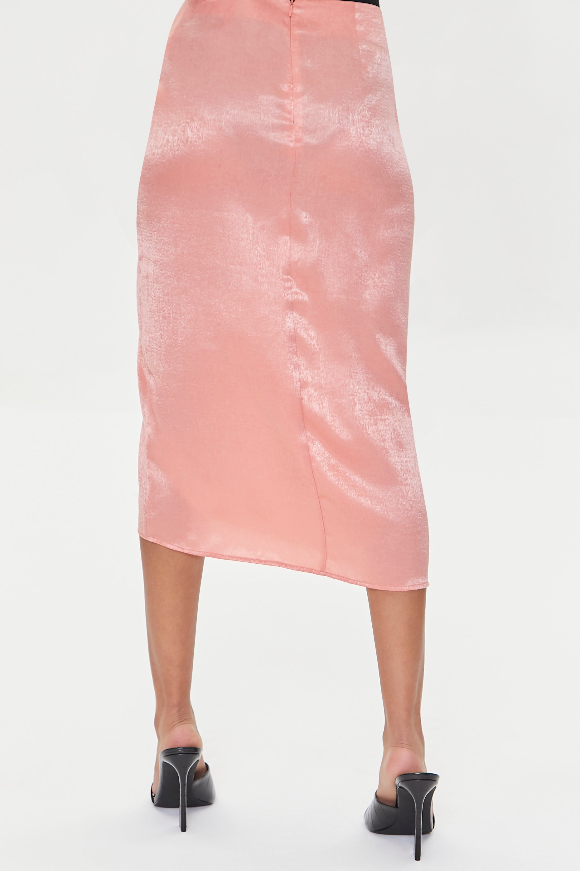 Tigerlily Satin Ruched Skirt 2