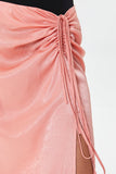 Tigerlily Satin Ruched Skirt 4