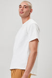 White Essential High-Low Tee 1