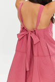 Rosepetal Tie-Back Mini Dress 4