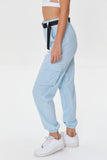Lightblue Active Release-Buckle Belted Joggers 2