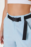 Lightblue Active Release-Buckle Belted Joggers 4