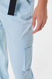 Lightblue Active Release-Buckle Belted Joggers 5