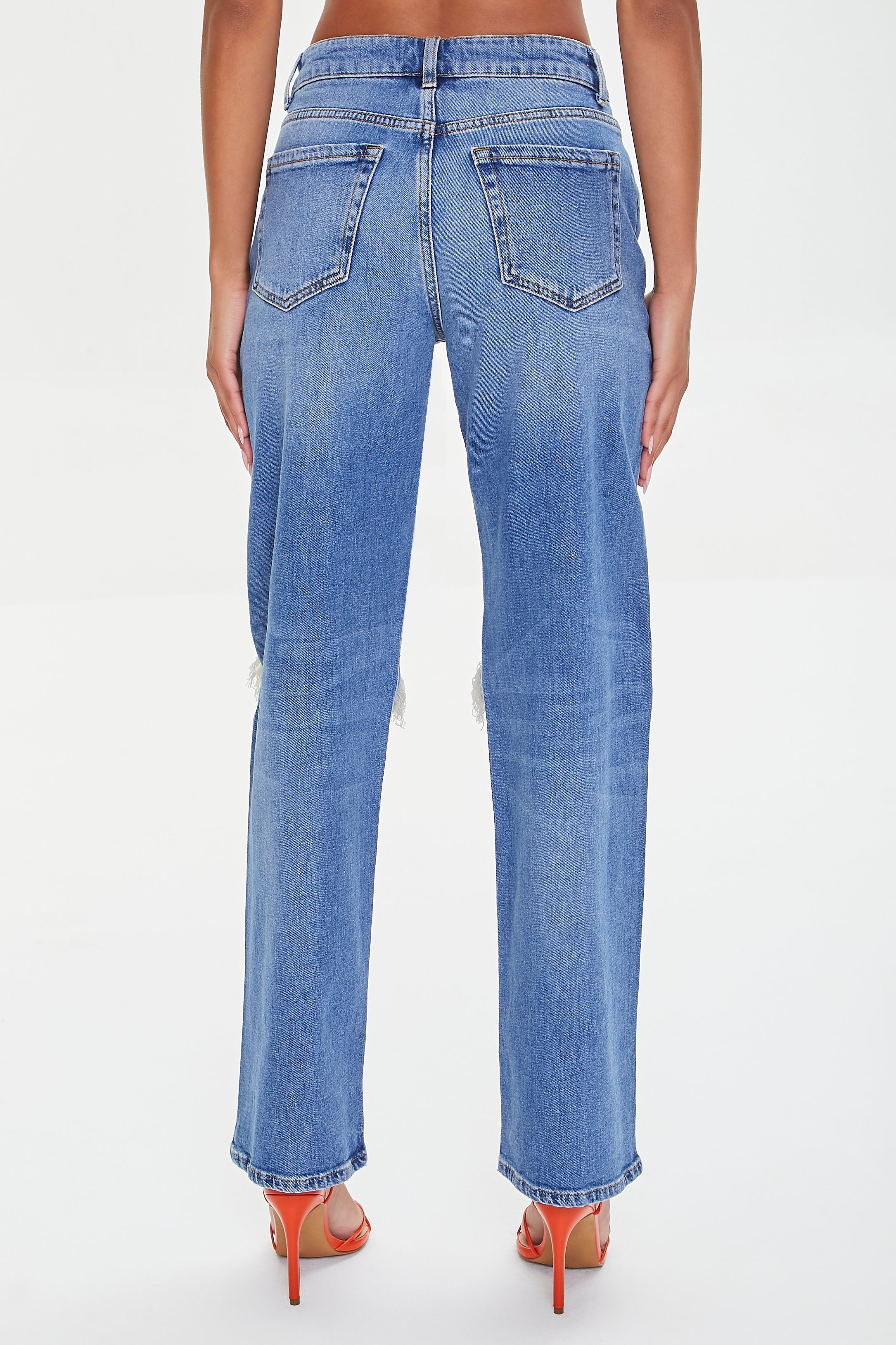 Mediumdenim High-Rise Straight-Leg Jeans 3
