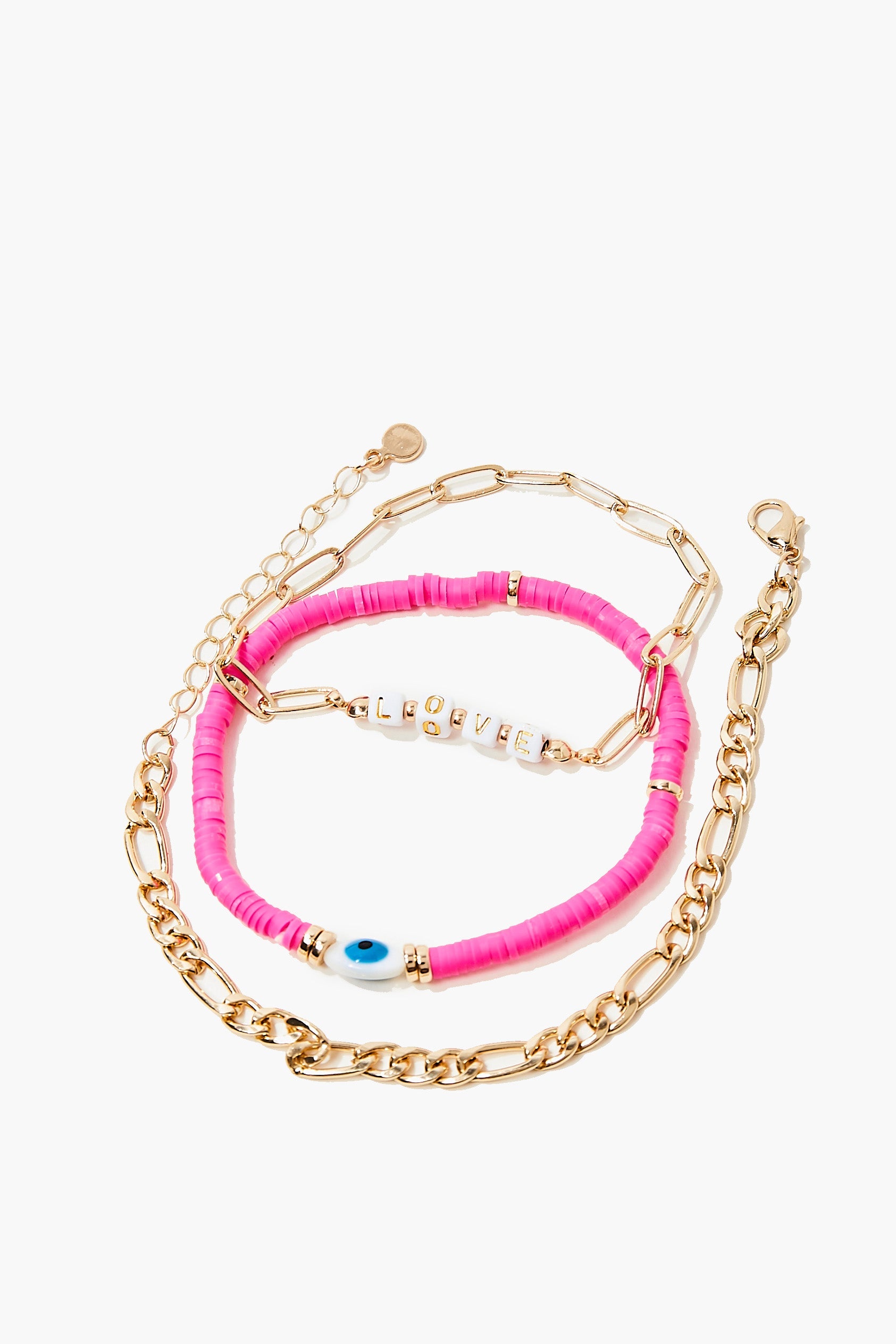 Goldpink Love Chain Bracelet Set 1