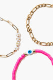 Goldpink Love Chain Bracelet Set 2