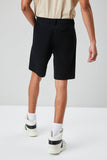 Black Pocket Cotton-Blend Shorts 
