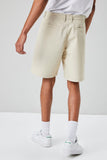 Khaki Pocket Cotton-Blend Shorts 4